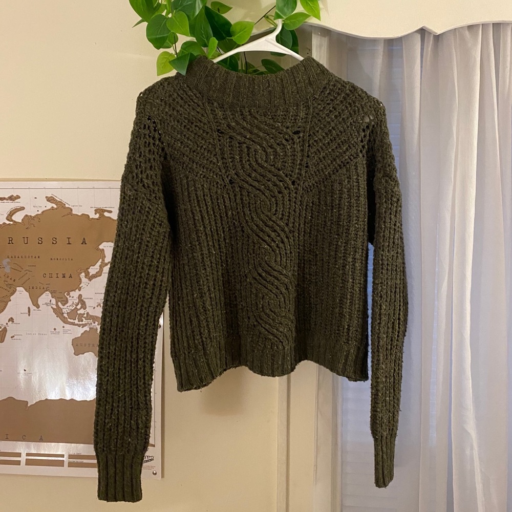 Green Knit Sweater